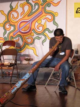 Gary playing the didge