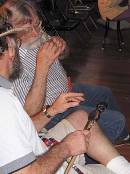 Rob and Ralph confer